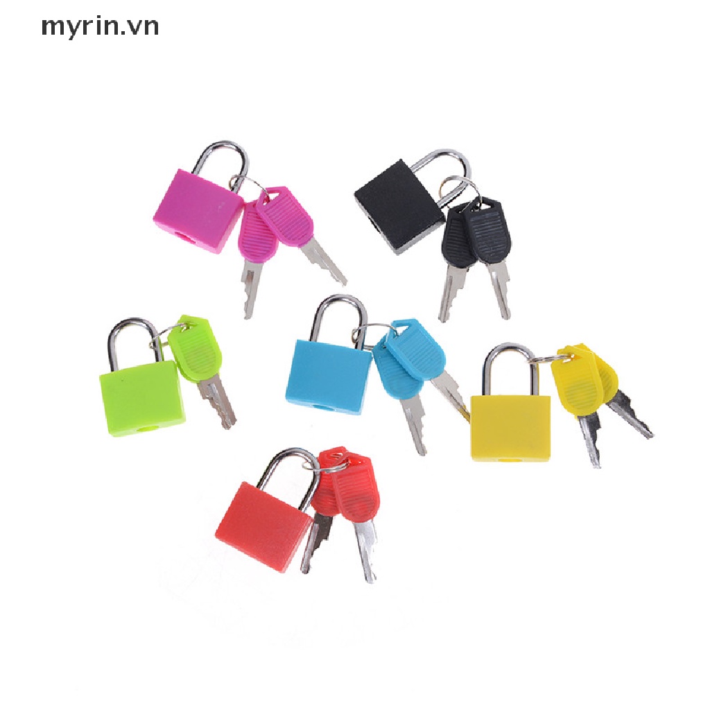 Ổ Khóa Hành Lý Mini Bằng Thép Mạnh Mẽ Kèm 2 Chìa Khóa