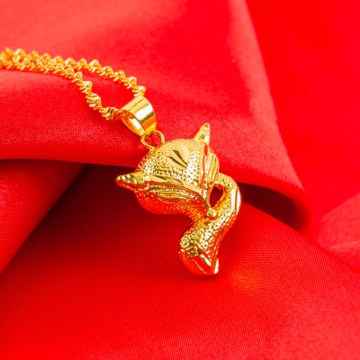 Dây Chuyền Nữ Mặt Hồ Ly Mạ Vàng 18k Công Nghệ Không Bay Màu