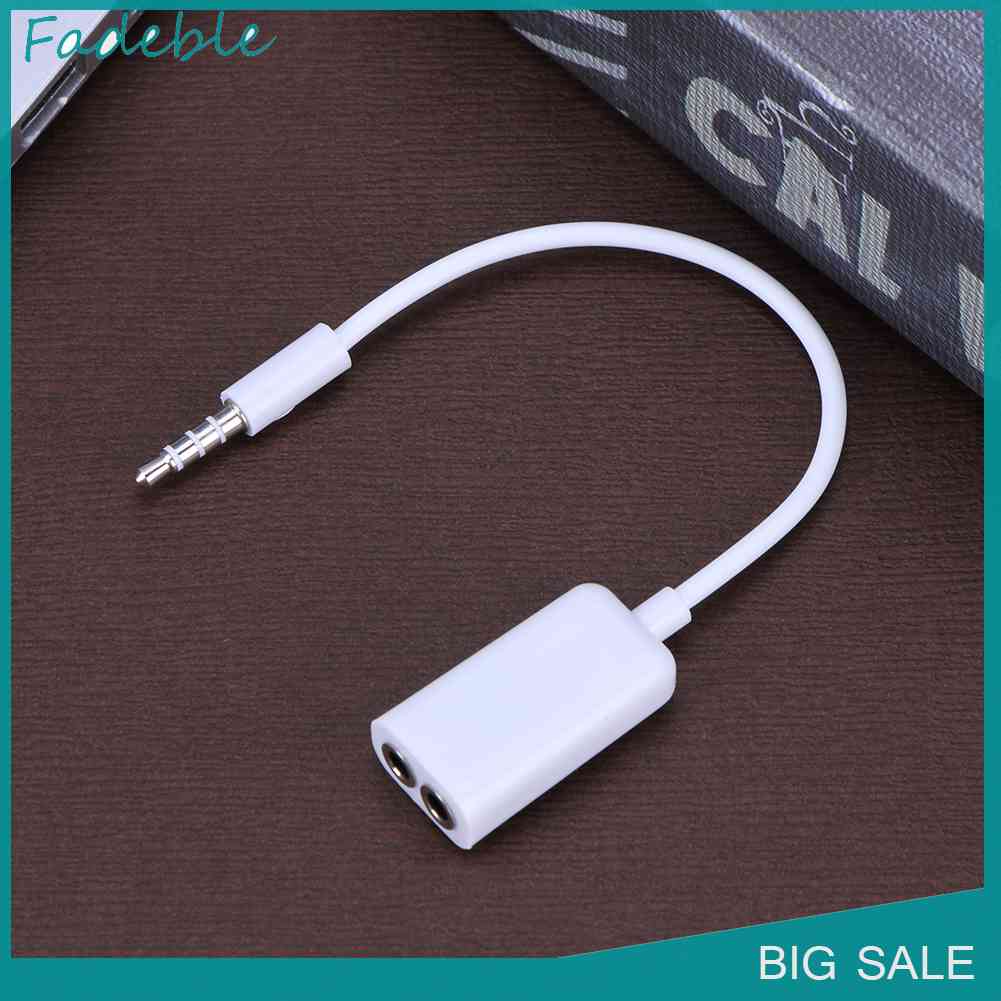 Dây Cáp Tách Tai Nghe 3.5mm Male Sang 2 Female