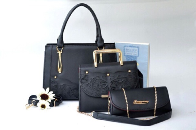 Combo Bộ 3 túi xách nữ giá rẻ đẹp túi đeo chéo nữ cao cấp xinh thời trang giá sỉ bán chạy mẫu mới nhất LAZE01