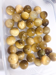 Hạt đá màu vàng mix vòng tay (1 hạt)