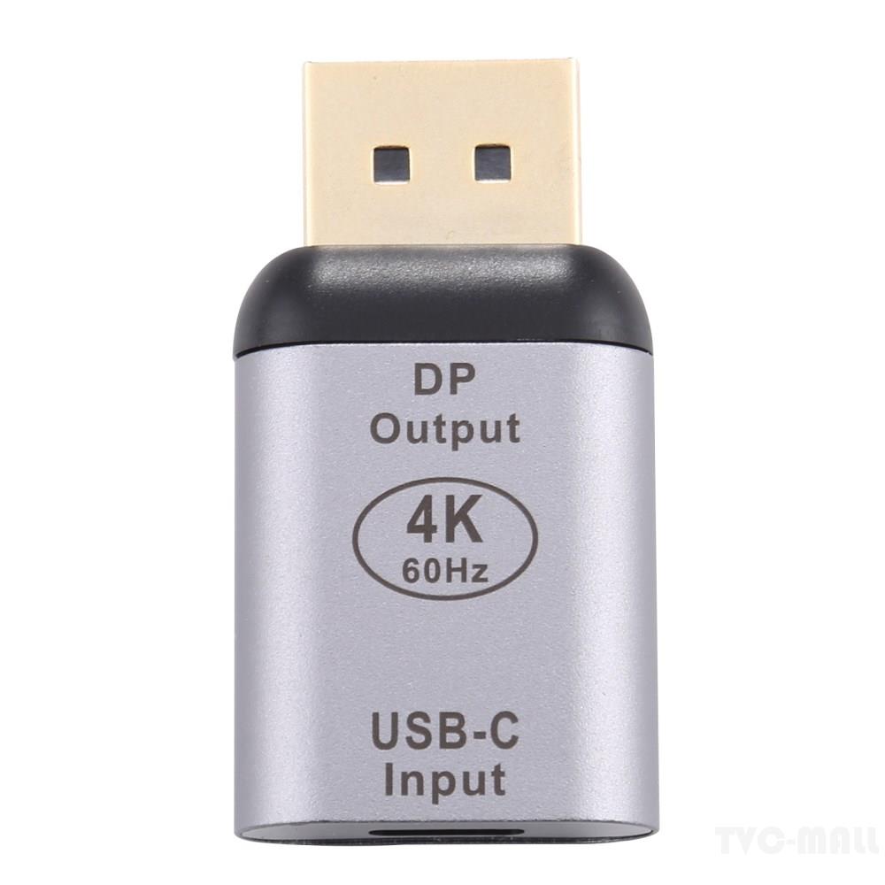 Adapter Chuyển Đổi 4k 60hz Usb 3.1 Type C Sang Dp Đực Màu Bạc Cho Macbook Chromebook Pixel