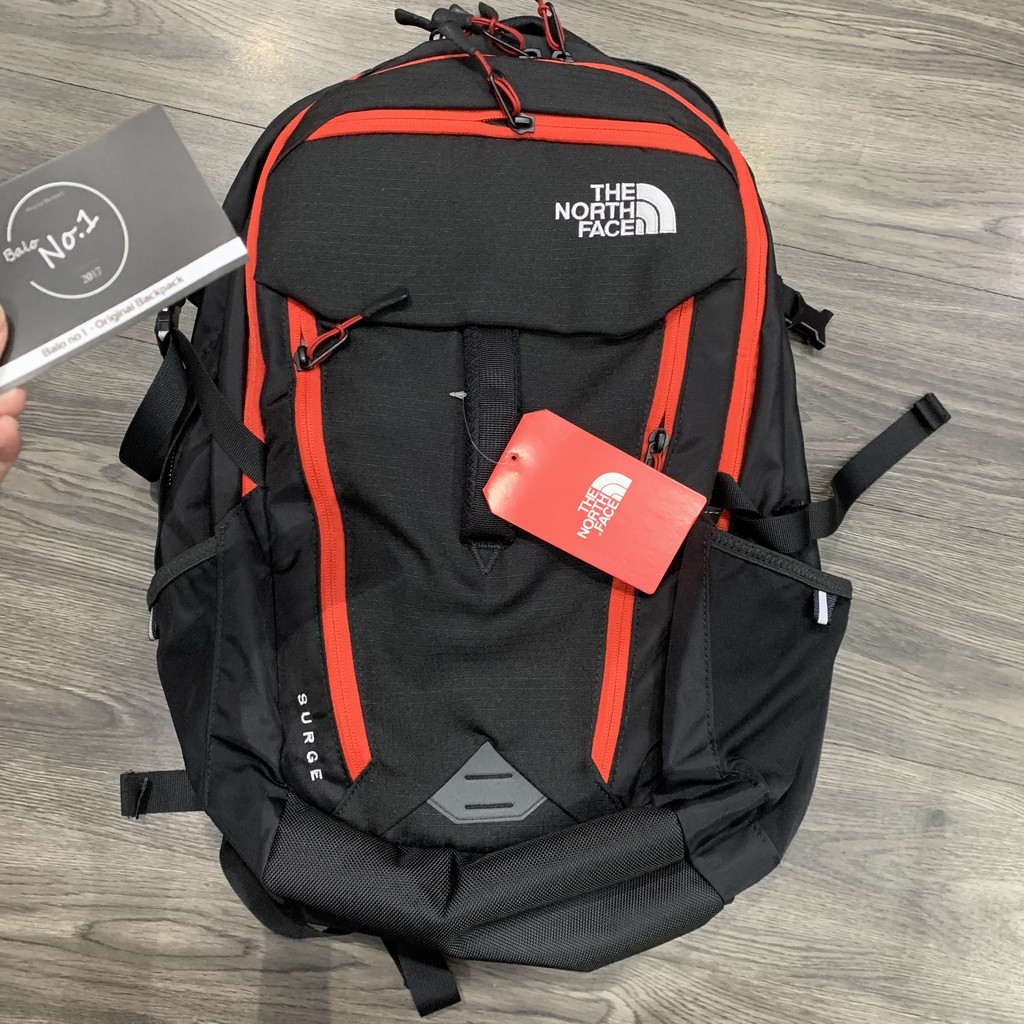 [TẶNG KÈM VỚ] Balo Laptop The North Face Surge New - Black