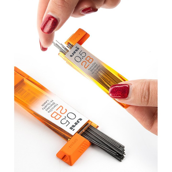 Combo một bút chì kim Uni Kuru Toga Pipe Slide M5-452 + một hộp ngòi chì Uni Nano Dia Pencil Lead