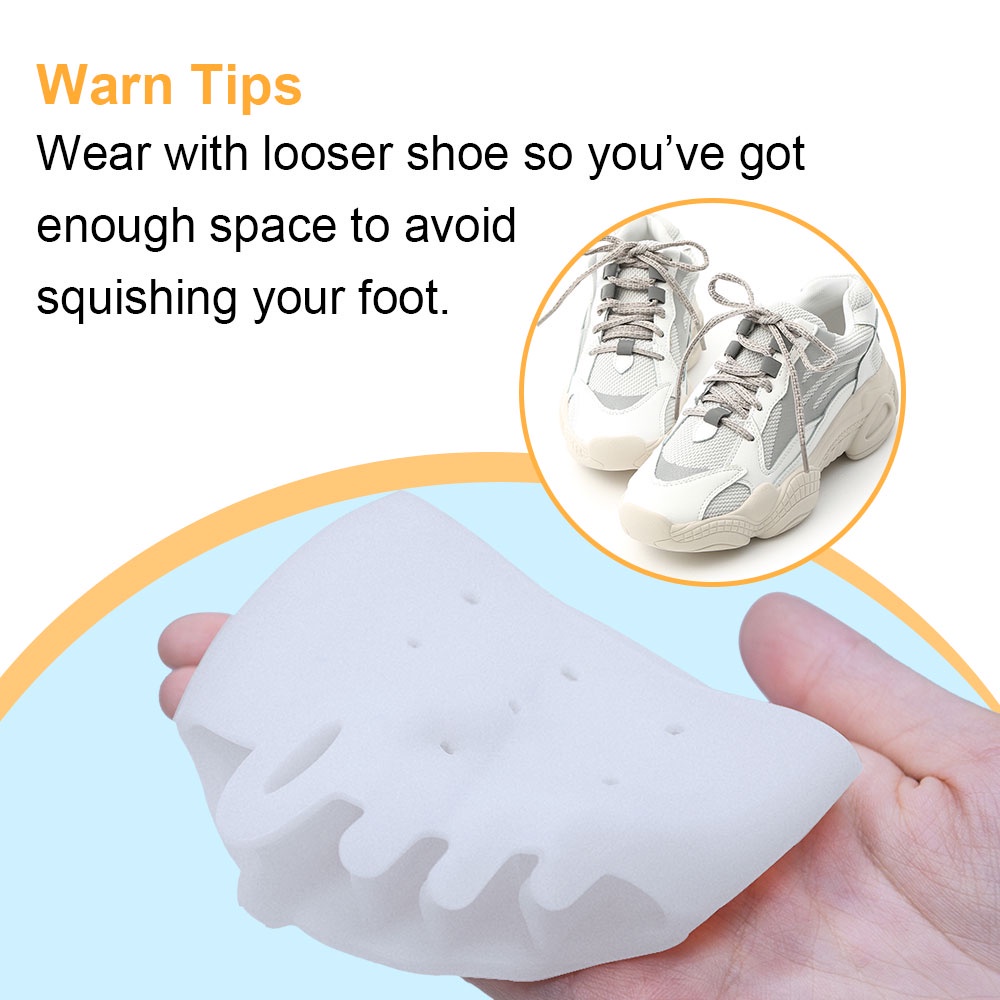 Set 2 Miếng Đệm Silicon Mềm Lót Ngón Chân Chống Trượt