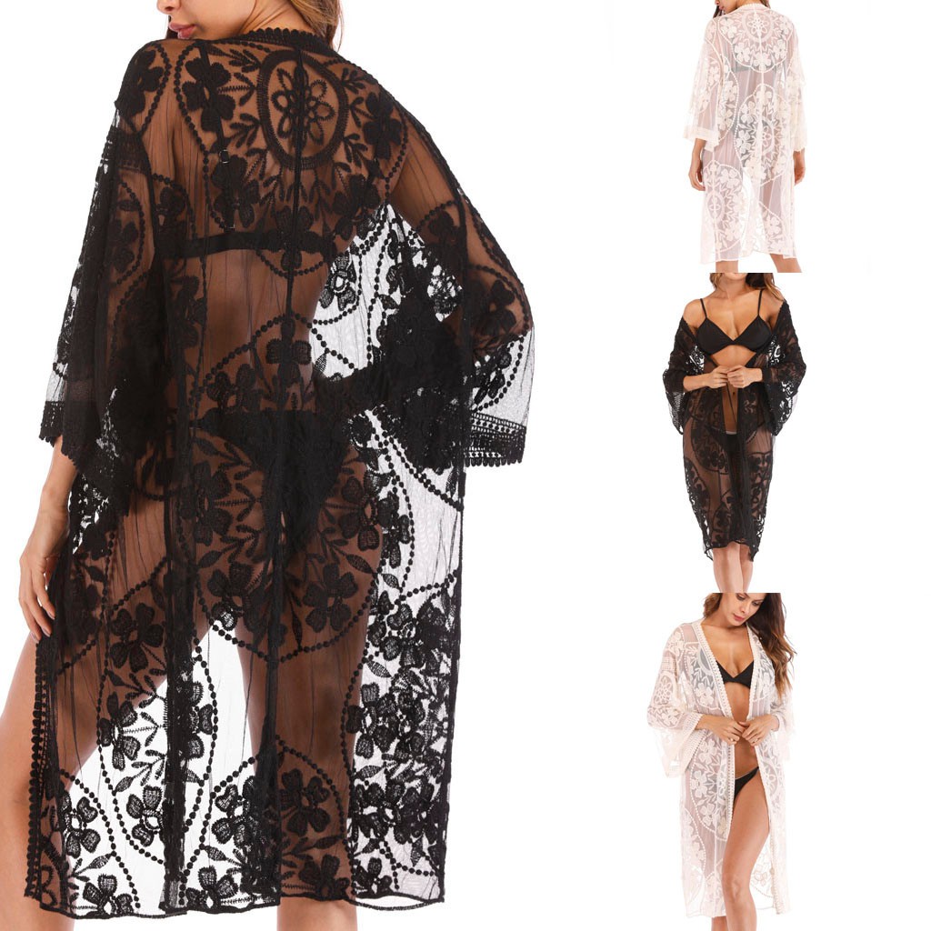 Áo Khoác Cardigan Ren Đi Biển