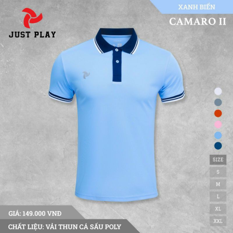 (Chính hãng) Áo polo thể thao JUST PLAY Camaro II phối màu