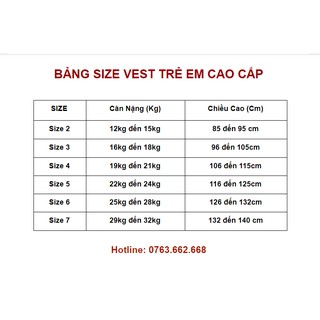 Set vest trẻ em cao cấp Annhi88