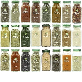 Bột gia vị Simply Organic (nghệ, hành, tỏi, cà ri, quế, paprika)