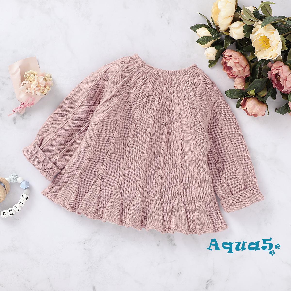 Áo Cardigan Dệt Kim Màu Trơn Dành Cho Bé Gái