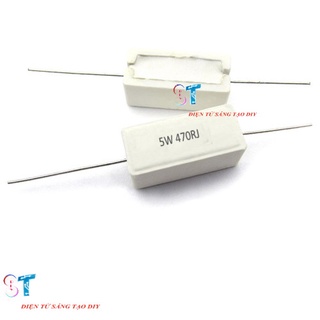 5 điện trở sứ công suất 5w 470r 5%