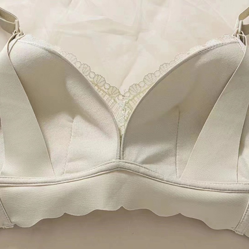 Hàng mẫu Áo lót bầu có cúc mở cho con bú MS Mombaby ren 8635 form to