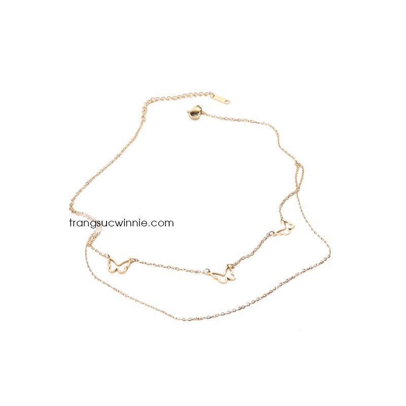 Dây chuyền nữ titan layer butterfly