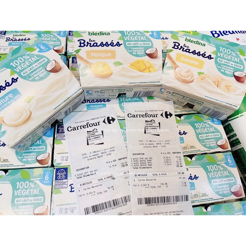 Sữa chua dừa Bledina Brasses cho bé dị ứng đạm sữa bò 6m+