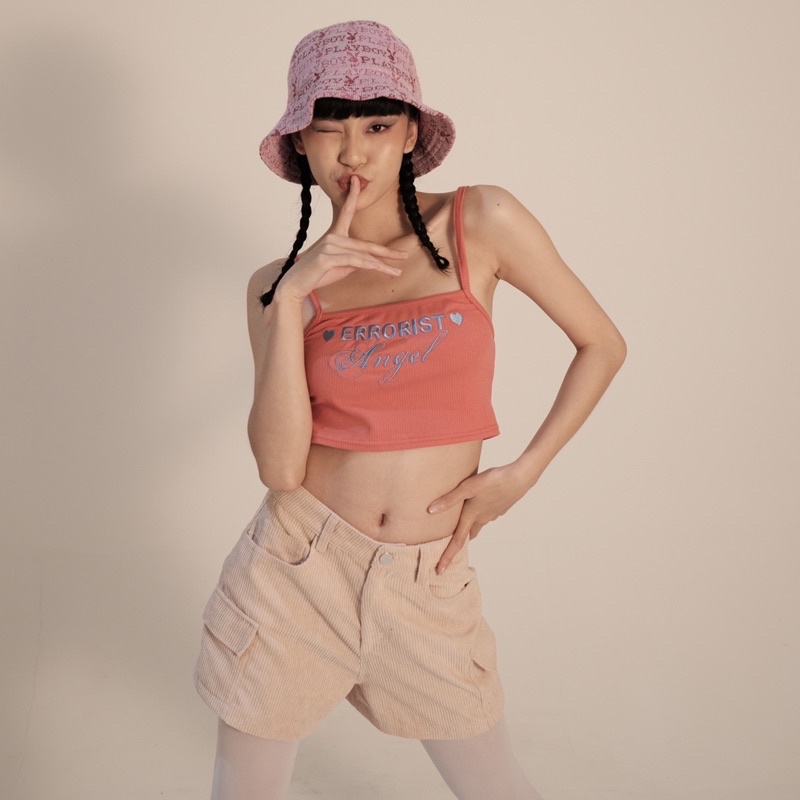 Áo ERRORIST angel cami xanh/ hồng cam
