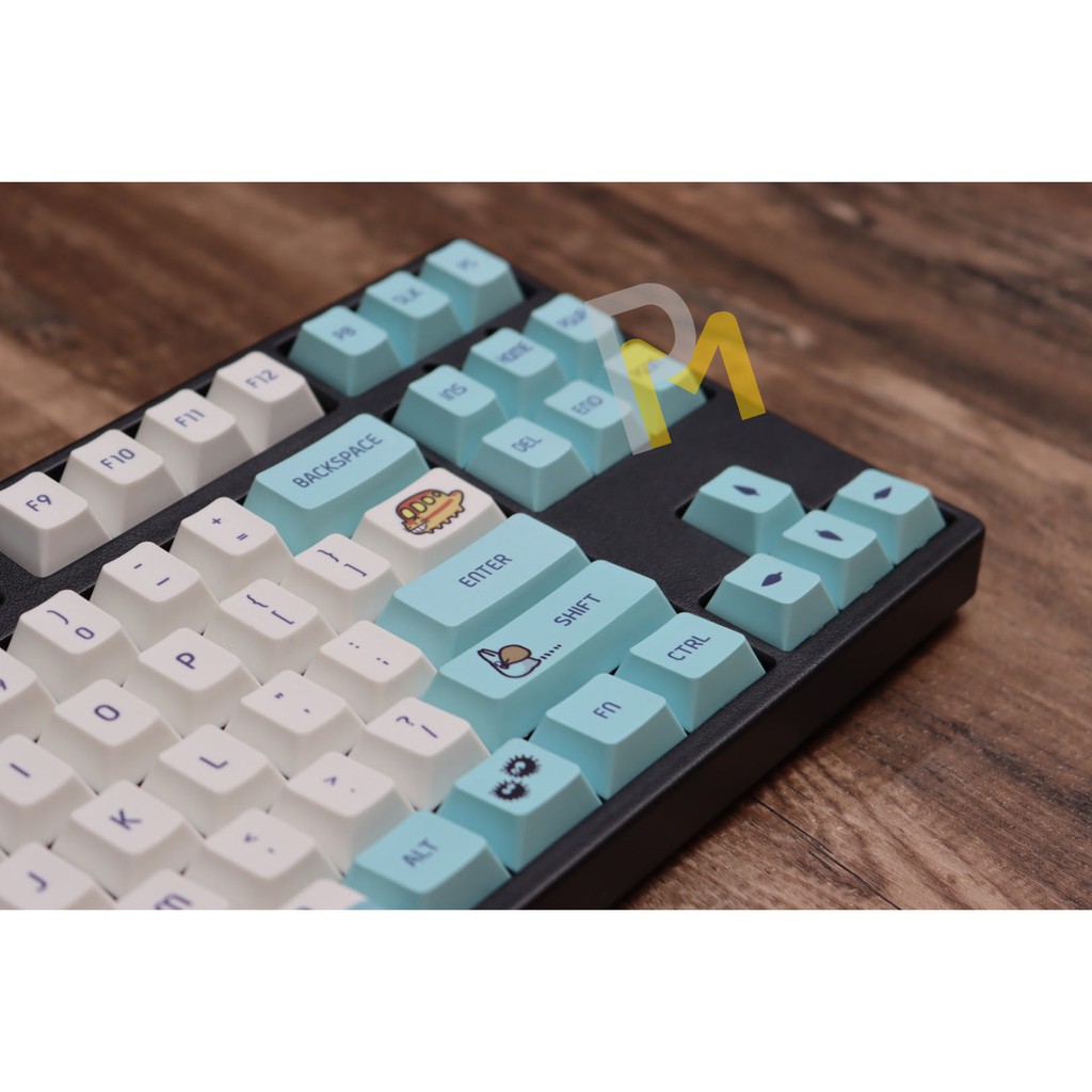 Keycap PBT TOTORO dyesub in 5 mặt Cao cấp gắn full phím 114 PCMASTER