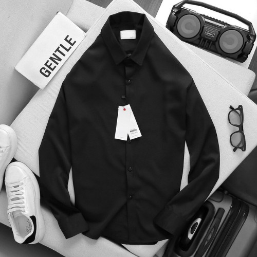 Áo sơ mi nam tay dài ,công sở với chất liệu vải cotton lụa mềm mịn cao cấp | BigBuy360 - bigbuy360.vn