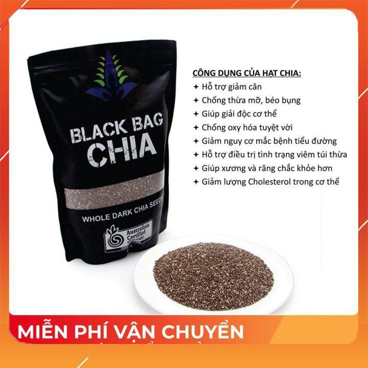 Hạt chia úc Black Bag [FREE SHIP - CAO CẤP] mẫu mới nhất 500g,