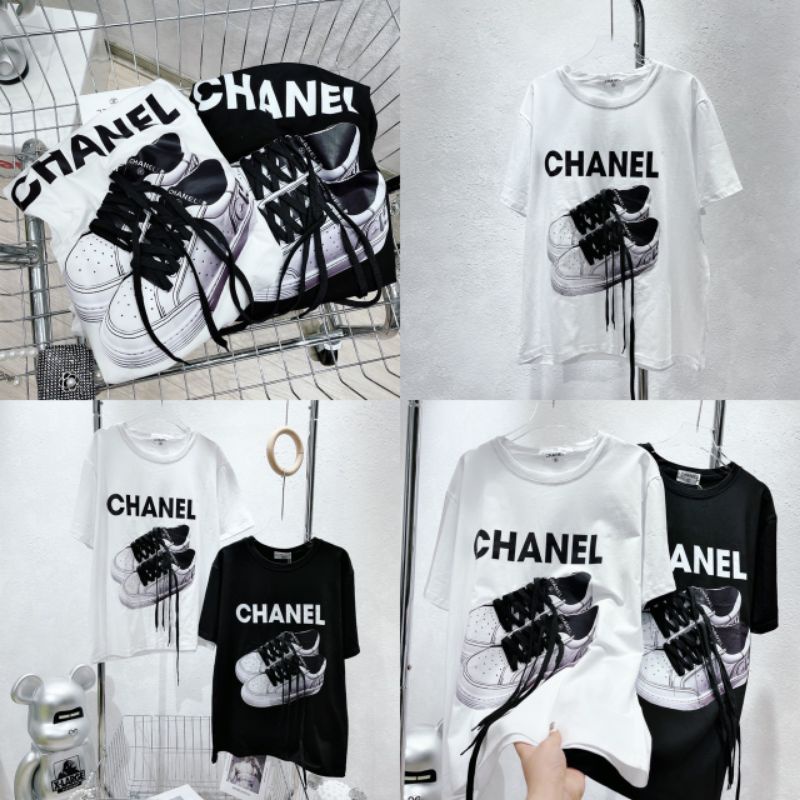 Áo phông CHANEL-GUCCI-BALENCIGA.65kg đổ xuống mặc vừa