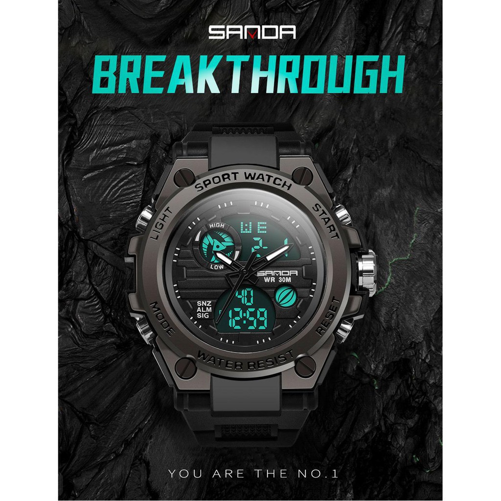 Đồng hồ nam thể thao Kim Điện Tử SANDA SIÊU ĐẸP, CÁ TÍNH-Duong.watches | BigBuy360 - bigbuy360.vn