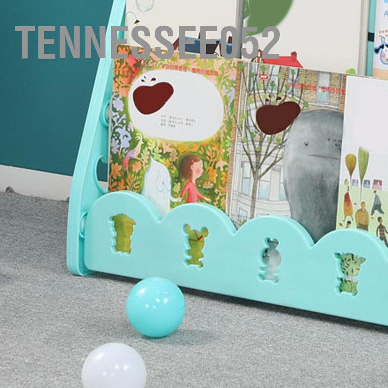 [Hàng Sẵn] Kệ sách trẻ em bằng nhựa Hoạt hình dễ thương kèm khay đựng đồ chơi đa năng【Tennessee052】