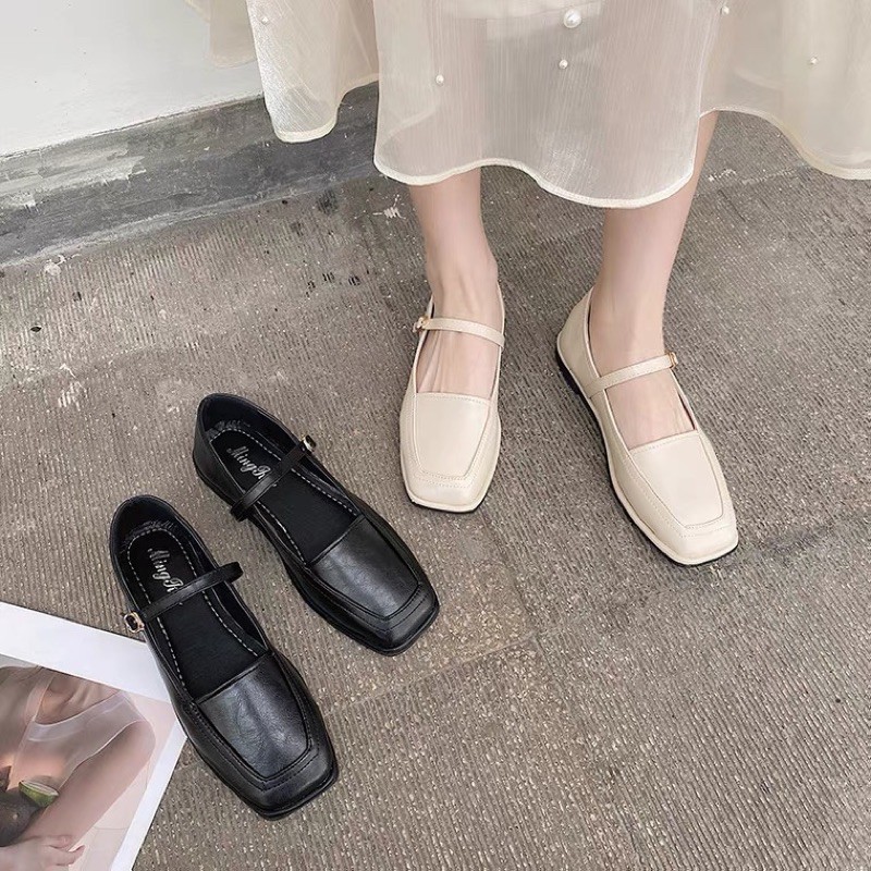 GIÀY BÚP BÊ GIÀY BỆT THỜI TRANG NỮ_GIÀY DA CHỐNG THẤM OXFORD VINTAGE XINH XẮN | BigBuy360 - bigbuy360.vn