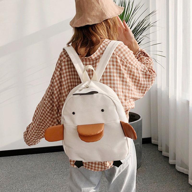 Ba Lô Đi Học Hình Chú Vịt Vàng Dễ Thương Thời Trang Năm 2023 Cho Nữ