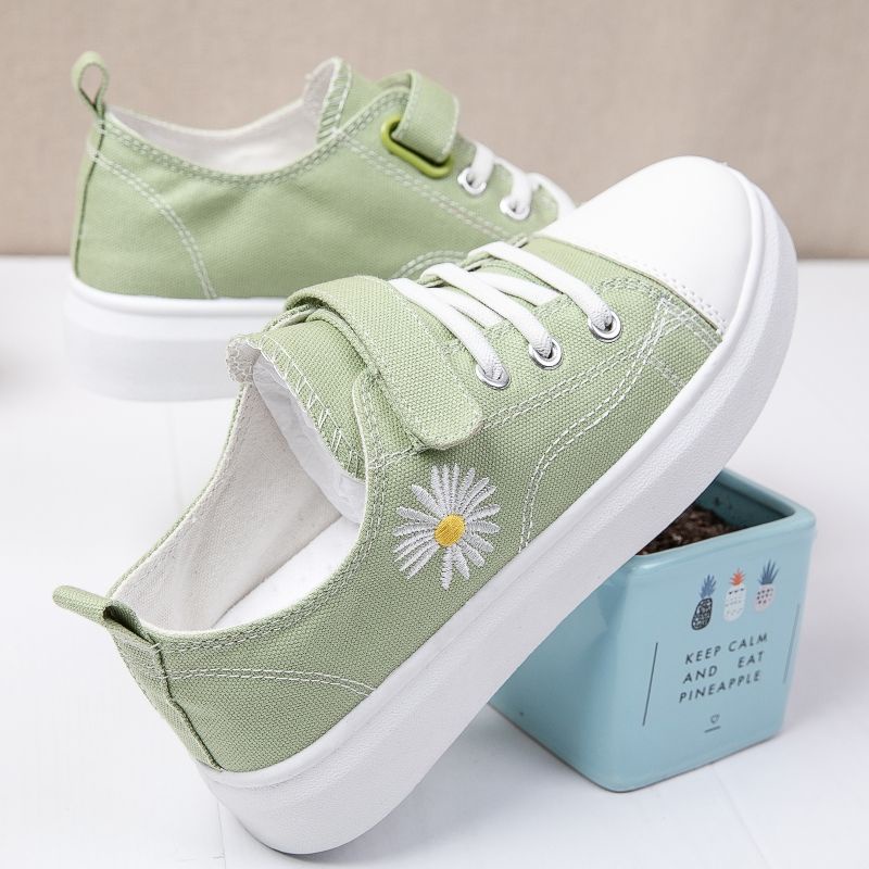 Giày Thể Thao Vải denim Cổ Thấp Thời Trang Hàn Quốc Mới