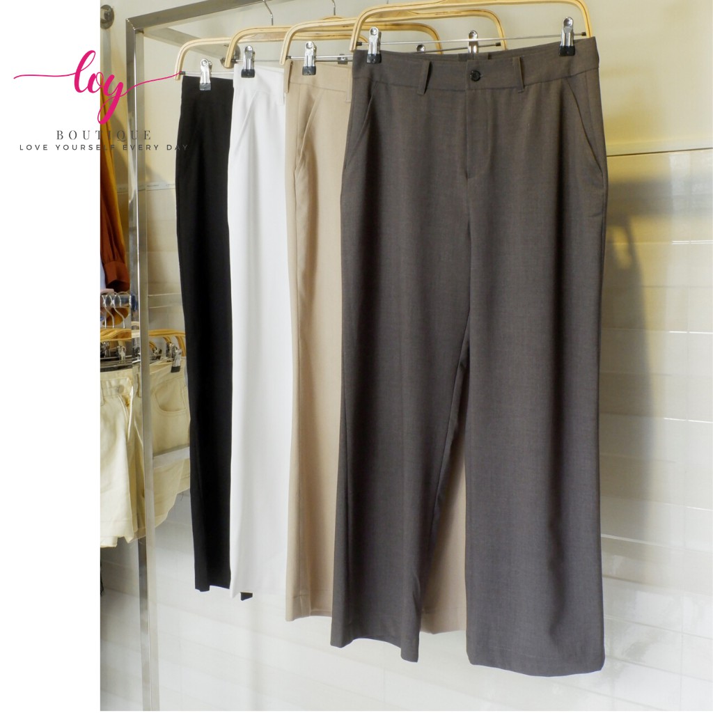 Quần tây nữ 💗 quần ống suông lưng cao ➖ chuẩn CÔNG SỞ nữ [ HÌNH + HÀNG SHOP THIẾT KÊ] | BigBuy360 - bigbuy360.vn