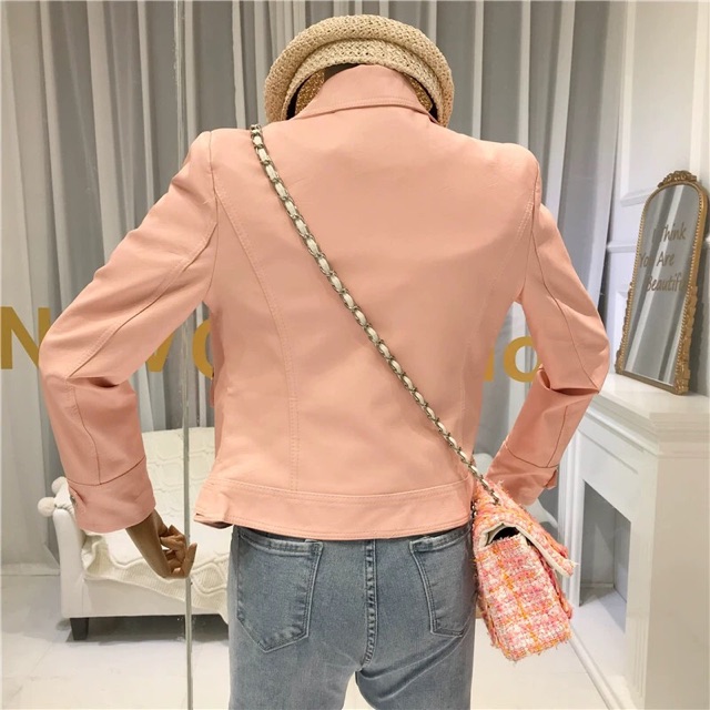 [ XẢ KHO 3 NGÀY ] Áo da nữ Quảng Châu màu hồng bền đẹp không bong tróc, có ảnh và video thật 928 HỒNG | BigBuy360 - bigbuy360.vn