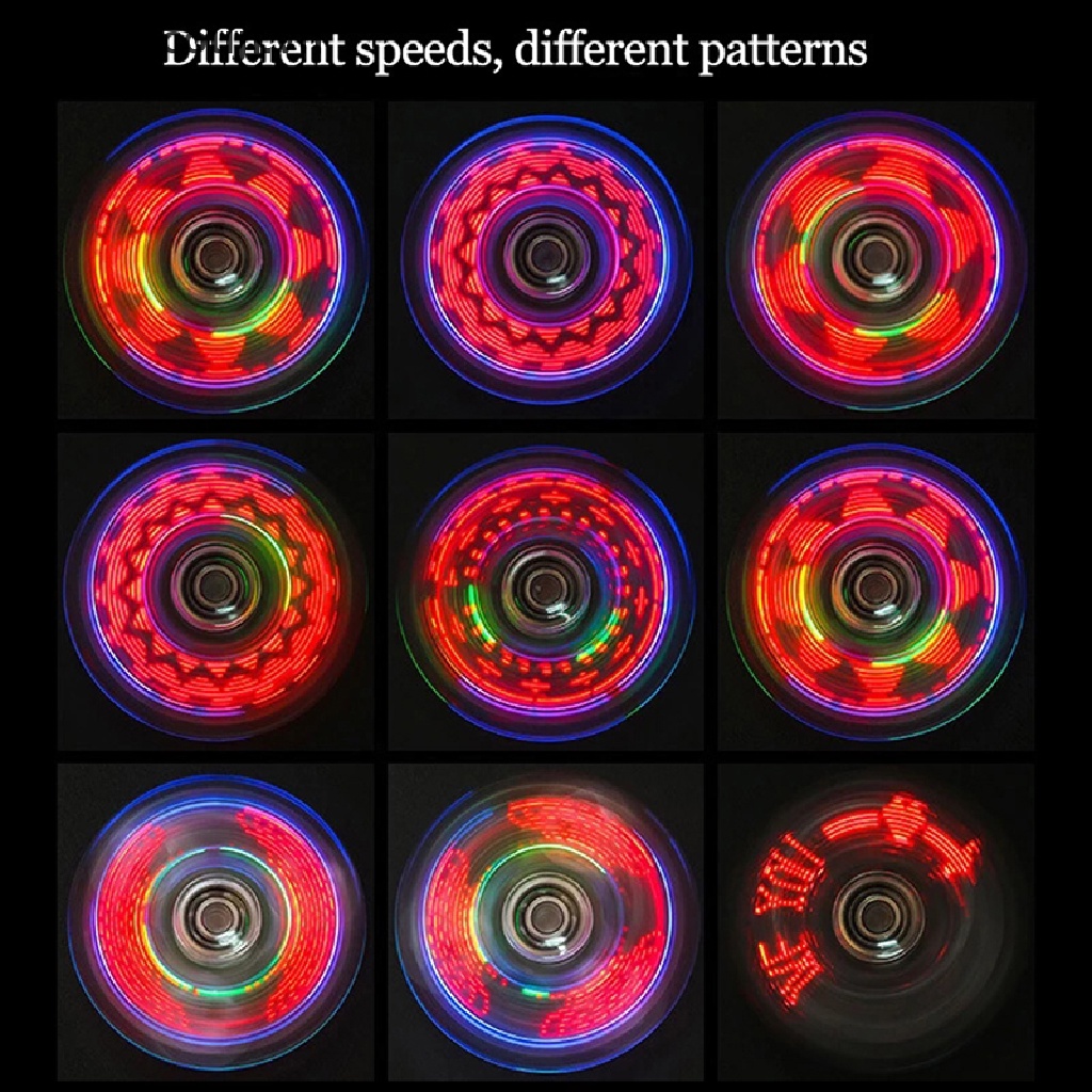 Con Quay Đồ Chơi Spinner Có ĐèN Led PháT SáNg GiúP GiảM Stress