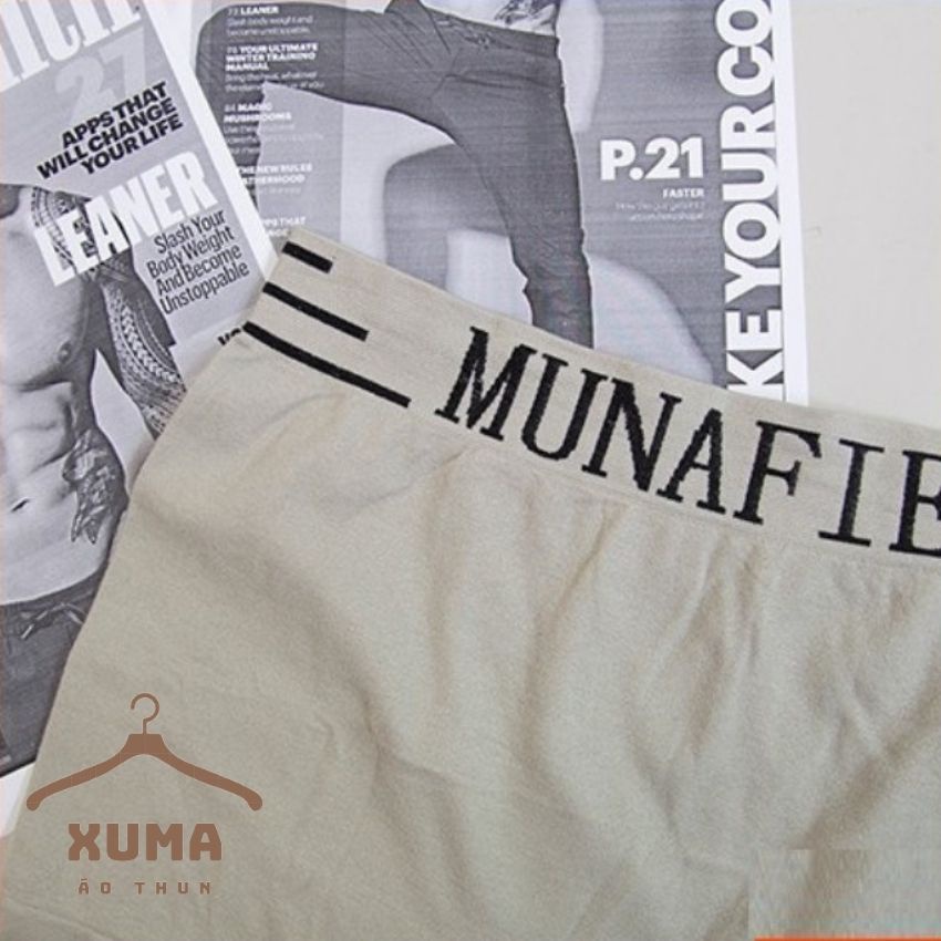[ FREE SHIP ] Combo 5 quần sịp quần lót đùi nam munifa 5 màu thun lạnh cotton co giãn 4 chiều xuma 40 - 80kg