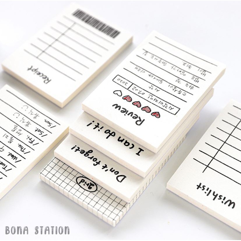 Giấy ghi chú xấp 50 tờ Simple Line | BNM040