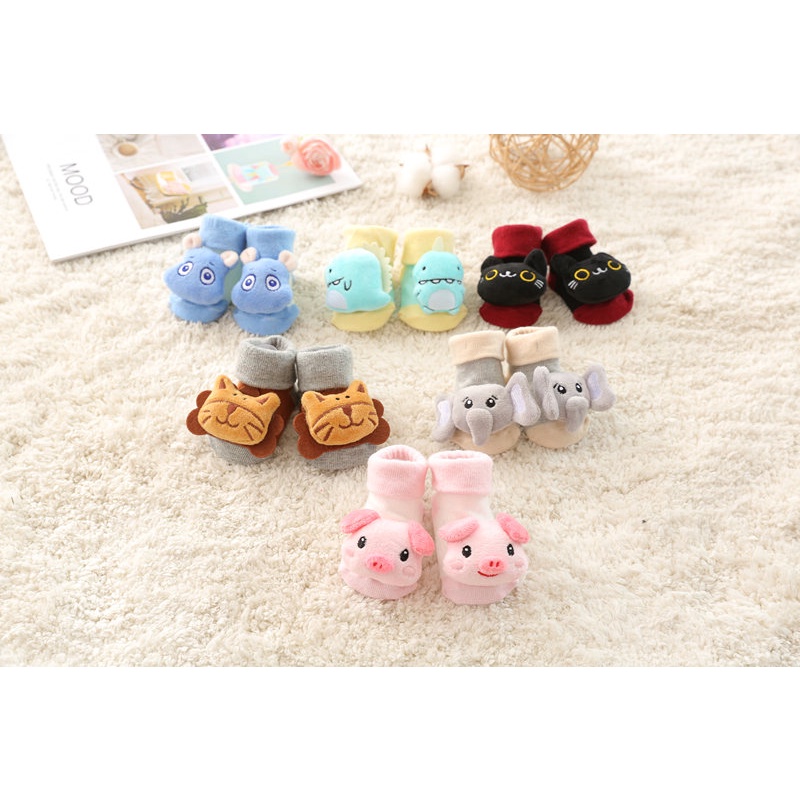 Vớ Cotton Mềm Mại Chống Trượt In Họa Tiết Hoạt Hình Xinh Xắn Dành Cho Các Bé