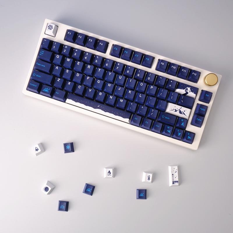 Bộ Keycap Snowy Night / 129 phím / Nút bàn phím cơ - Kicap