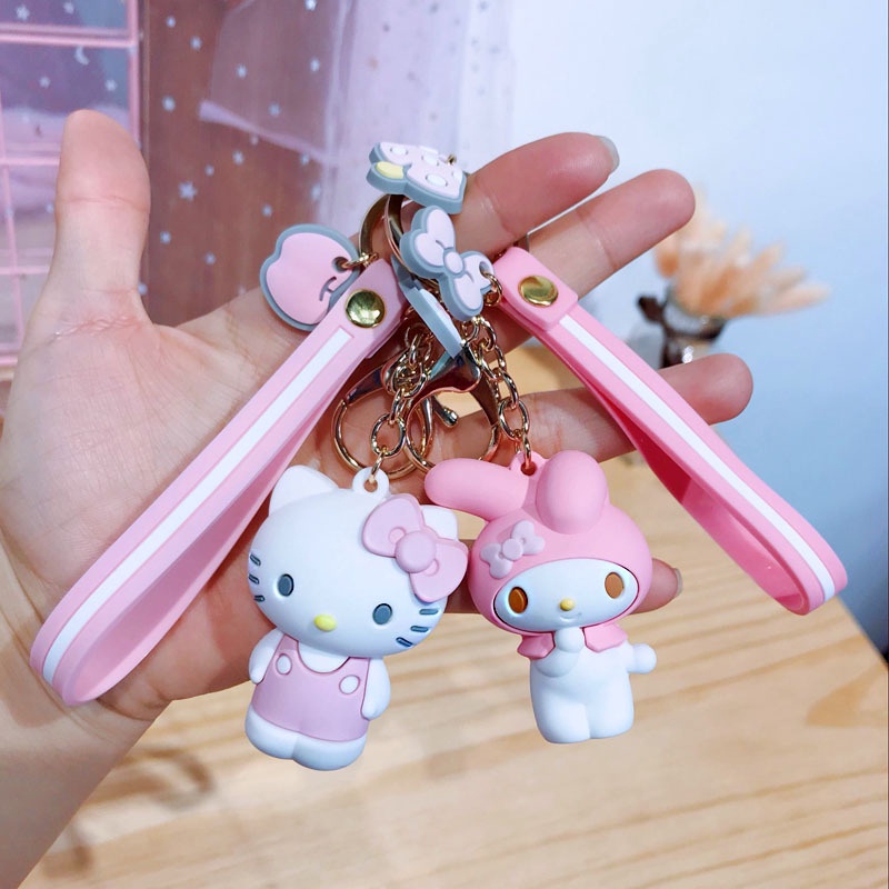 Móc Khóa Búp Bê Hoạt Hình Nhật Hàn Dễ Thương Cho Cặp Đôi CRD