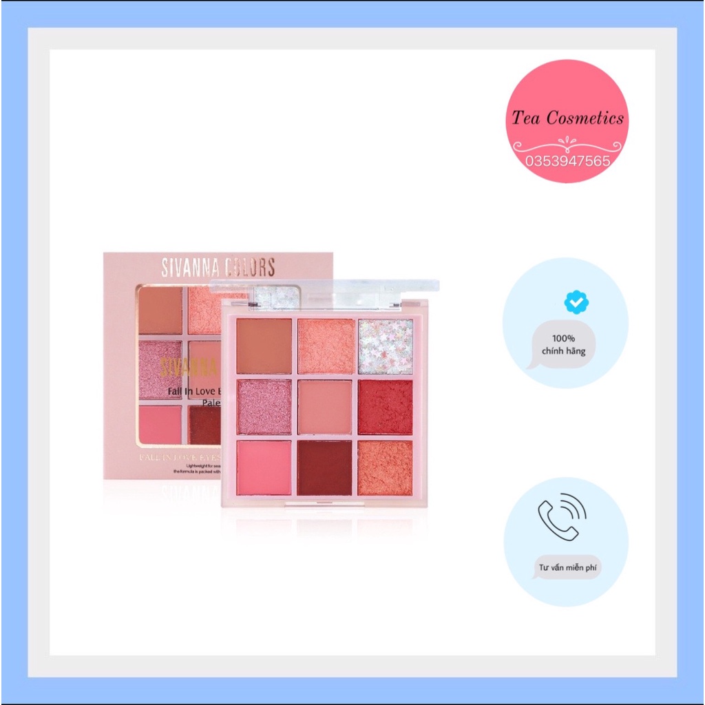 Phấn Mắt Sivanna Colors Fall In Love Eyeshadow Palette