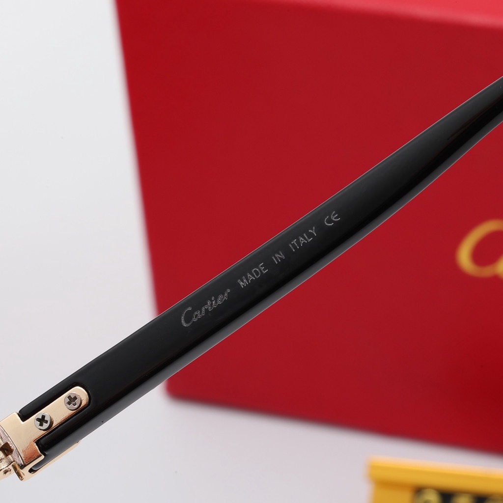 CARTIER Kính Mát Chống Tia uv400 Kiểu Dáng Cổ Điển Sang Trọng Dành Cho Cả Nam Và Nữ