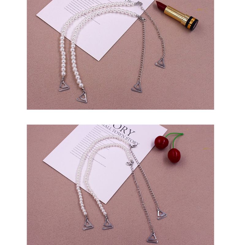 Dây áo ngực đính hạt ngọc trai giả 6mm / 8mm có thể tháo rời tiện dụng cho nữ