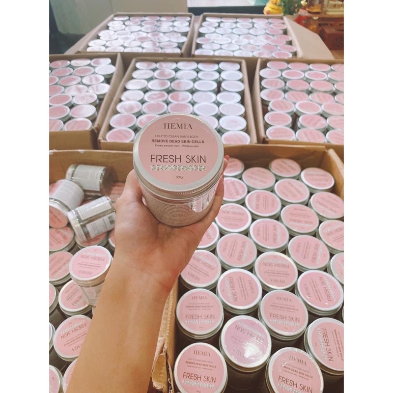 TẨY TẾ BÀO CHẾT CÀ PHÊ SỮA NON HEMIA