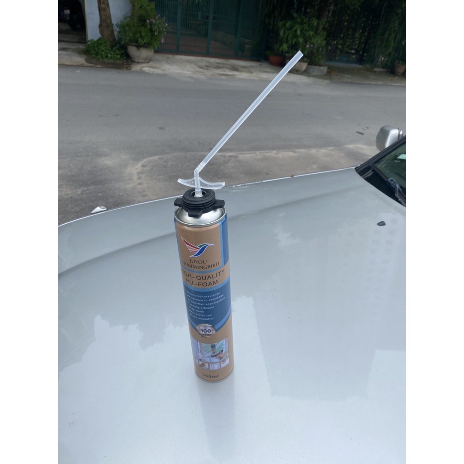 Keo xịt bọt nở dùng trang trí gương mây bồng bềnh , loại FOAM hàng chính hãng, keo trám khe hở
