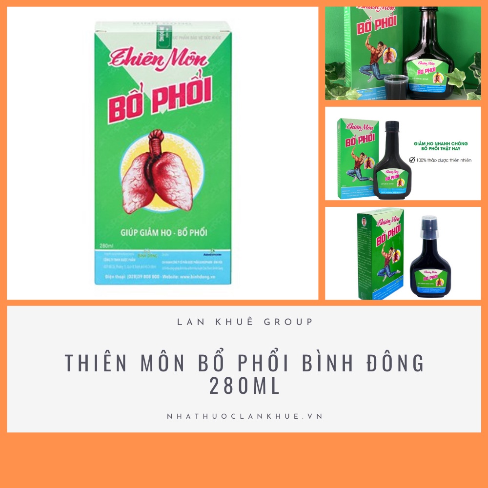 Thiên môn bổ phổi Bình Đông 280ml