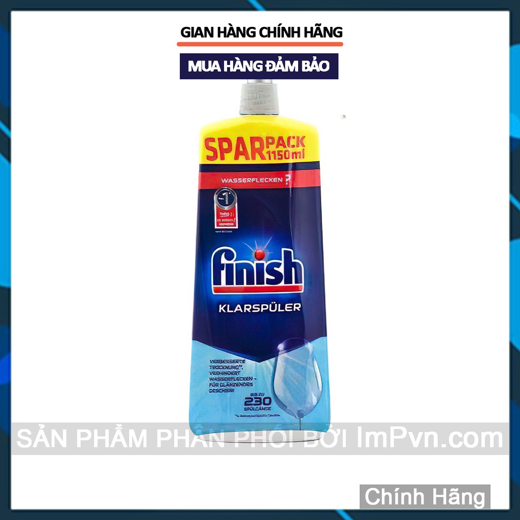 Nước làm bóng chén bát Finish 1150ml và 750ml