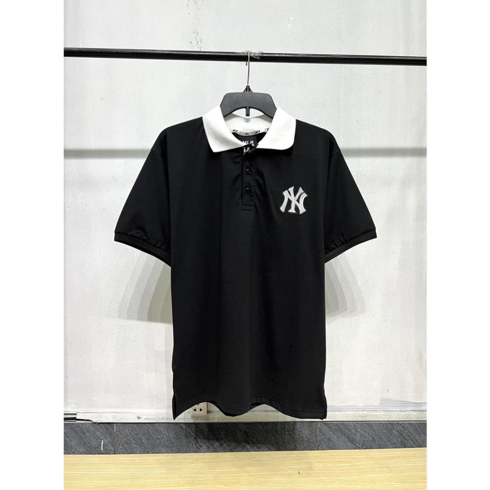 Polo NY MLB Basic unisex nam nữ in hình Monogram Mega-Logo cá tính