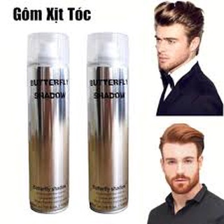 Gôm xịt tóc Butterfly Shadow 320ml và 600ml, keo xịt tóc nam nữ
