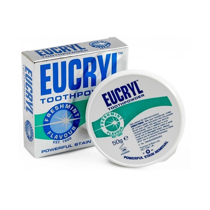 Bột Tẩy Trắng Răng EUCRYL 50g Nhập Từ Anh Chính Hãng 100%