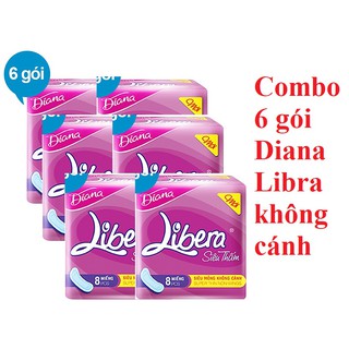 Băng Vệ Sinh Libera Siêu Thấm Bịch 6 gói Không Cánh/ Có Cánh