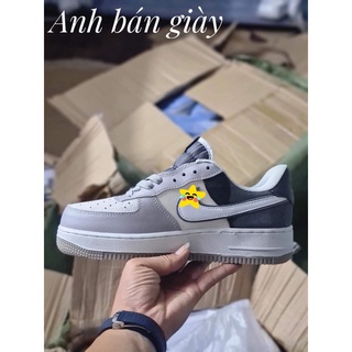 Giày thể thao_af1 xám đen chuột SC giầy sneaker nam nữ