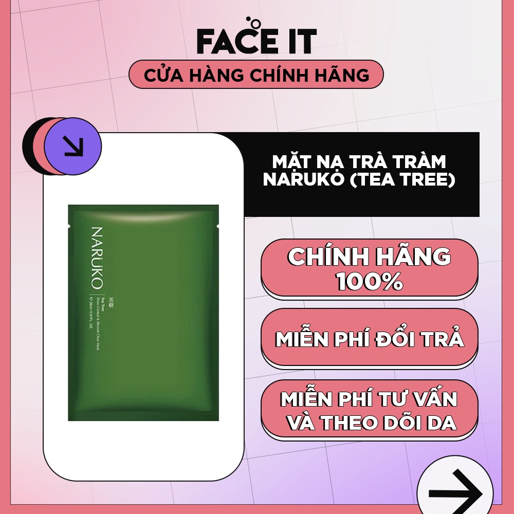 Mặt nạ trà tràm Naruko (tea tree)