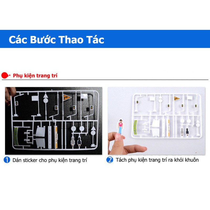 Bộ đồ chơi lắp ráp đường ray xe ô tô cho bé phát triển trí tuệ